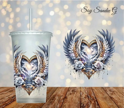 Calcomanía UVDTF con calavera de azúcar y bandera mexicana