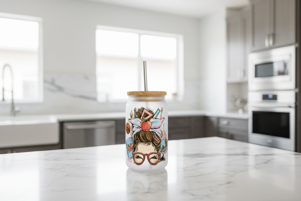 Teacher % - UVDTF Wrap for cups/hard surfaces sticker