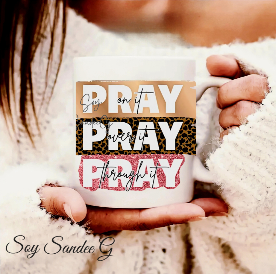 Pray On It - UVDTF Small Decal for cups/hard surfaces sticker