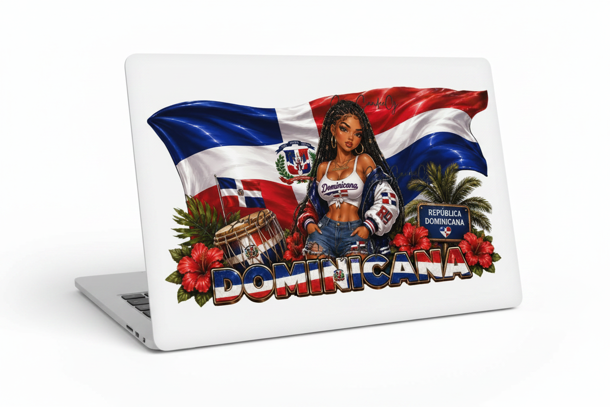 Dominicana - UVDTF Wrap for cups/hard surfaces sticker