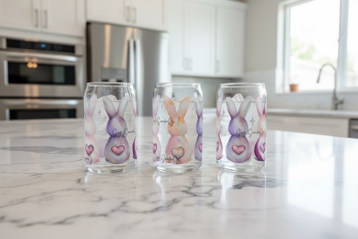 Bunnies Love - UVDTF Wrap for cups/hard surfaces sticker