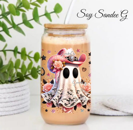 Rodeo Pink Ghost - UVDTF Decal for cups/hard surfaces sticker