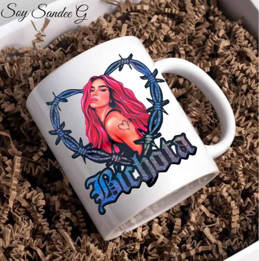 Calcomanía UVDTF de Karol G de Bichota