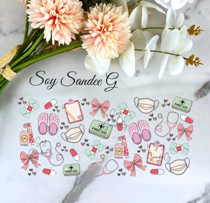 Nurse Accessories - UVDTF Wrap for cups/hard surfaces sticker
