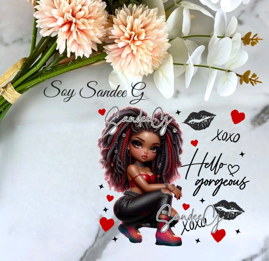 Hello Gorgeous Red - UVDTF Decal for cups/hard surfaces sticker