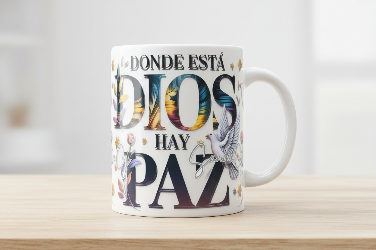 Donde está Dios (Where God Is) - UVDTF Wrap for cups/hard surfaces sticker