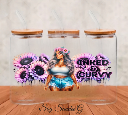 Inked & Curvy - UVDTF Wrap for cups/ hard surfaces sticker