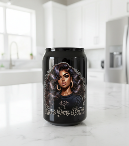 Know Your Worth - UVDTF Decal for cups/hard surfaces sticker