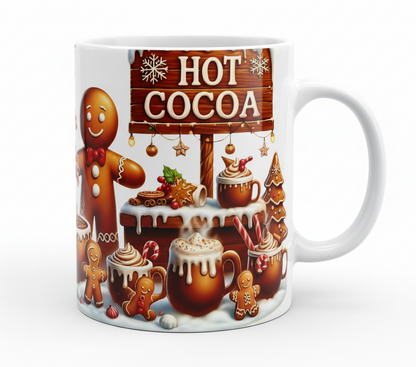 Hot Cocoa Gingerbread Man - UVDTF Decal for cups/hard surfaces sticker