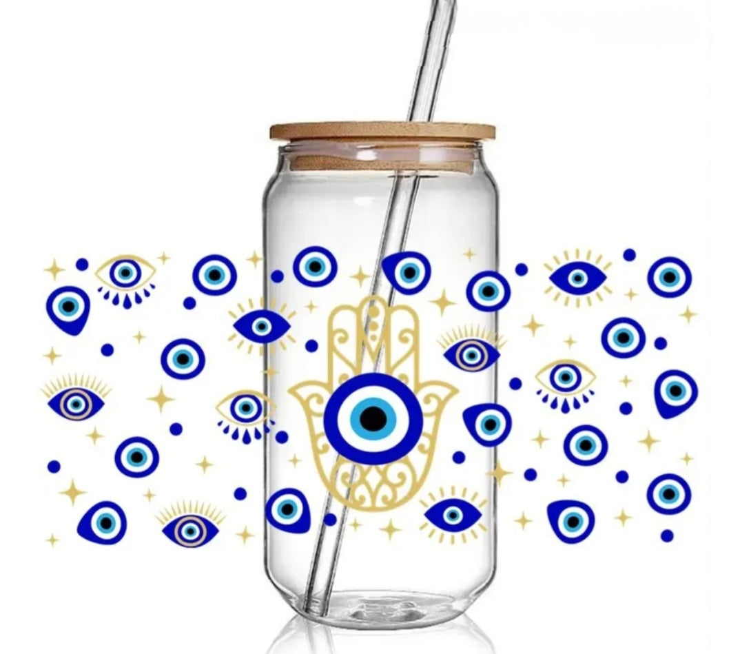 Evil Eye Hand - UVDTF Wrap for cups/hard surfaces sticker