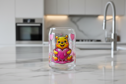 Pooh Hearts - UVDTF wrap for cups/hard surfaces sticker