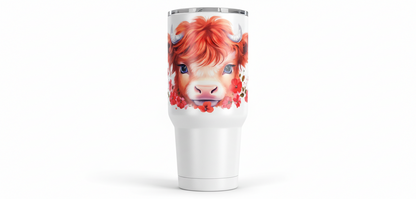 Highland Cow #5 - UVDTF Wrap for cups/hard surfaces sticker