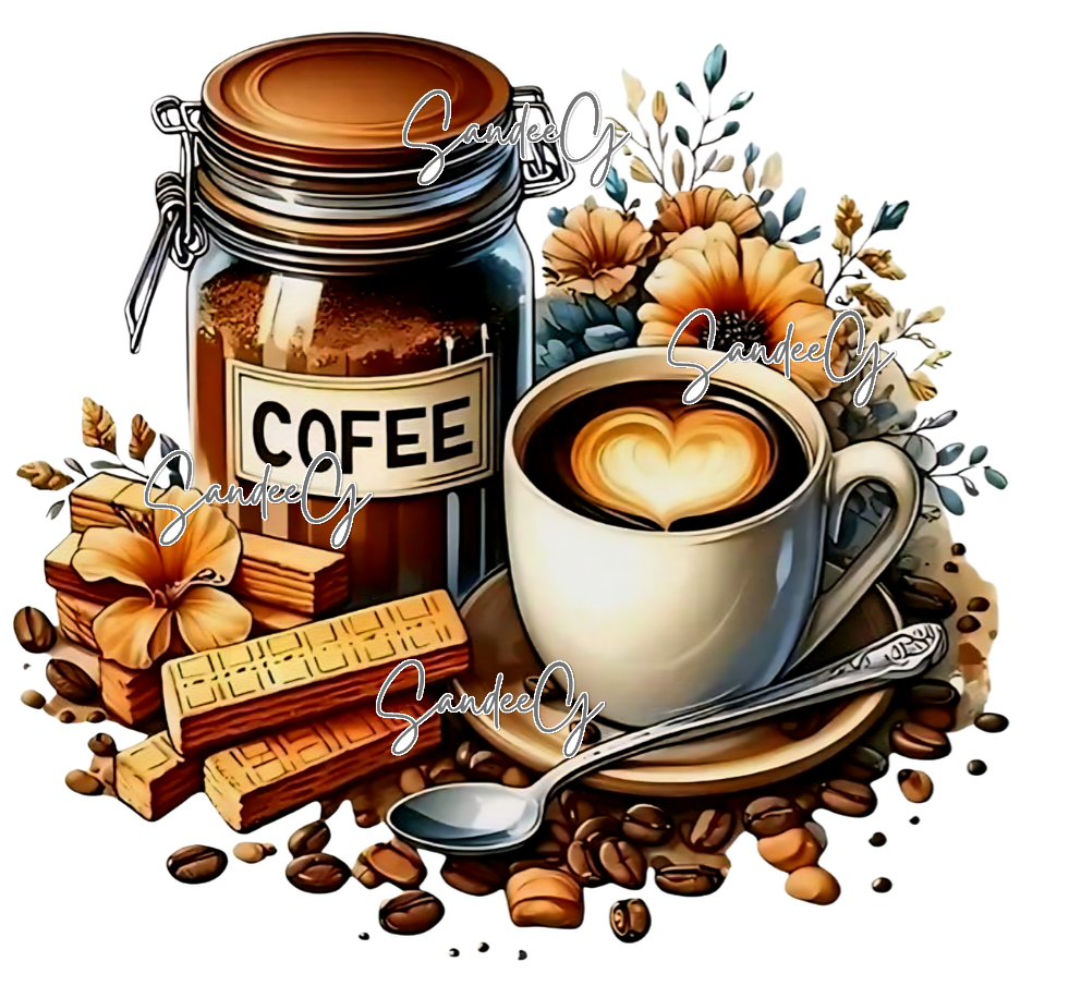 Coffee - UVDTF Decal for cups/hard surfaces sticker
