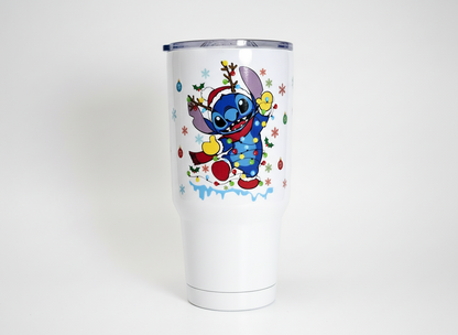 Calcomanía UVDTF con luces de punto de reno