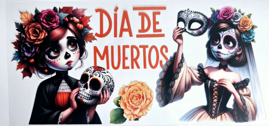 Envoltura UVDTF del Día de Muertos