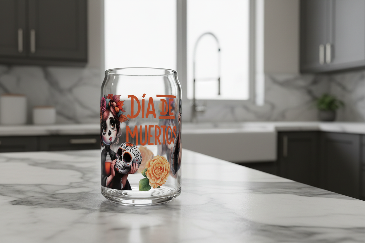 Día de Muertos (Day of the Dead) - UVDTF Wrap for cups/hard surfaces sticker