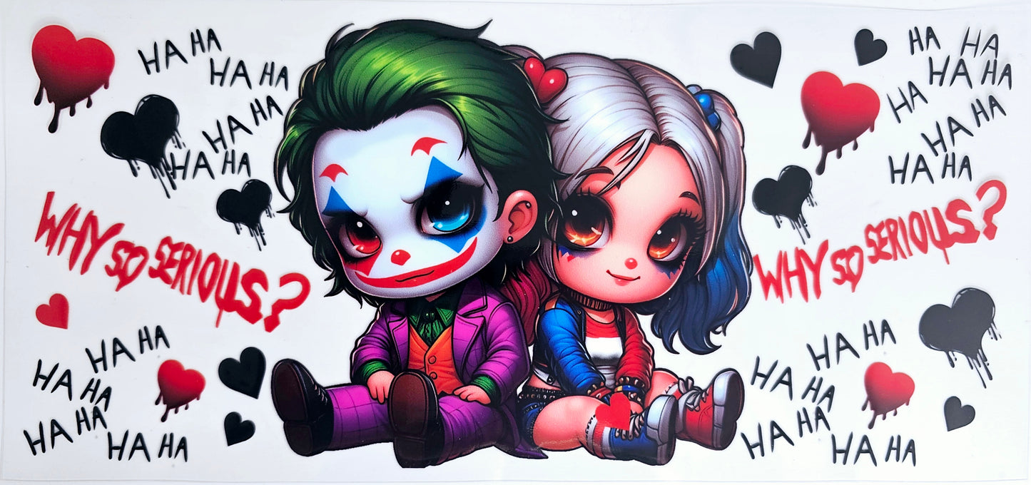 Envoltura UVDTF de Joker y Harley