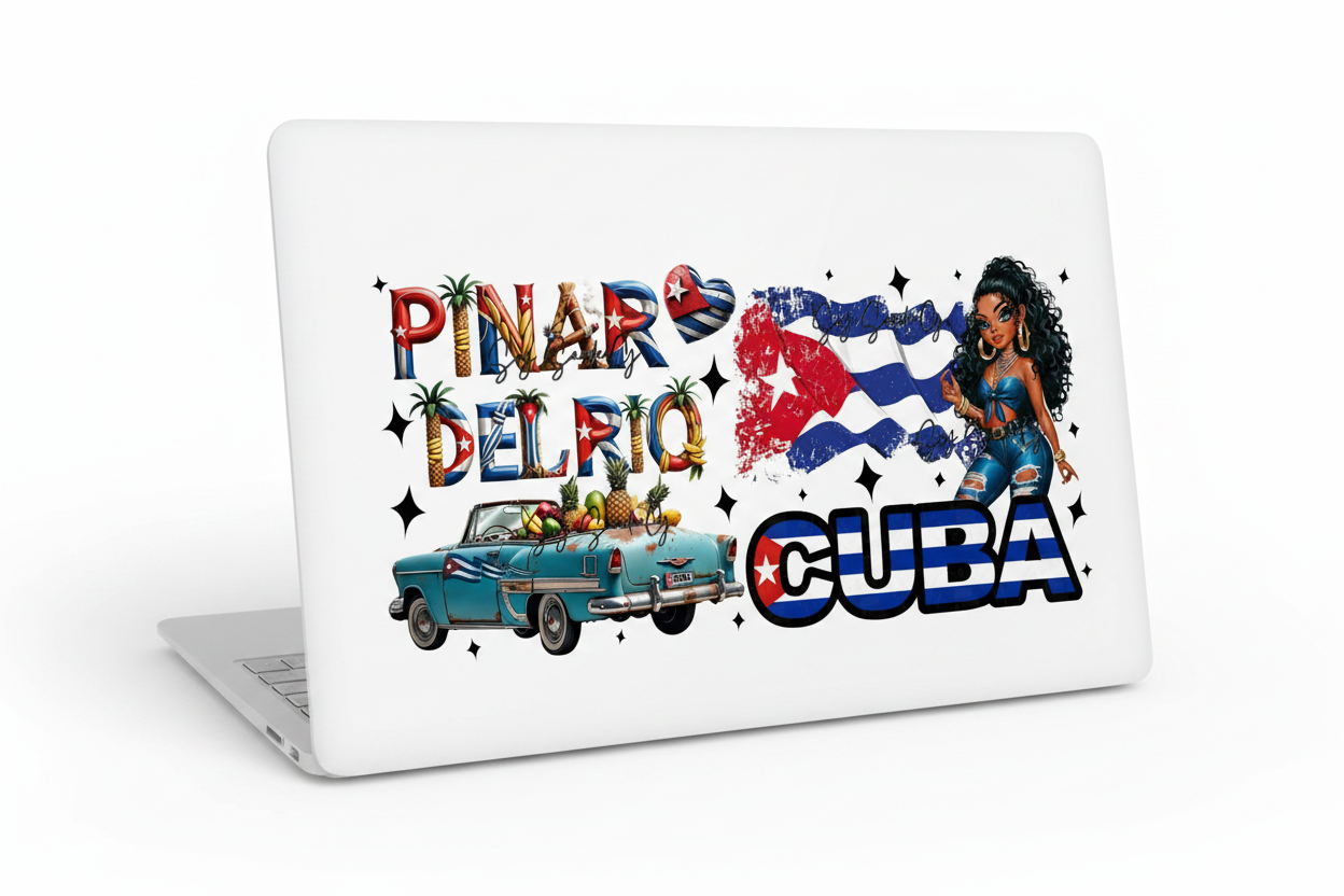 Cuba Pinar del Rio - UVDTF Wrap for cups/hard surfaces sticker