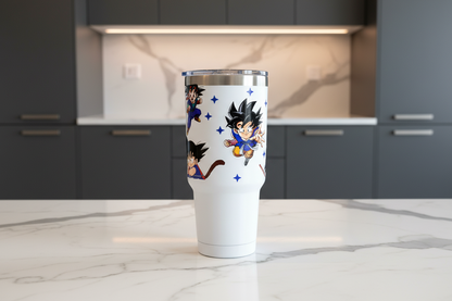 Dragonball Blue Uniform - UVDTF wrap for cups/hard surfaces sticker