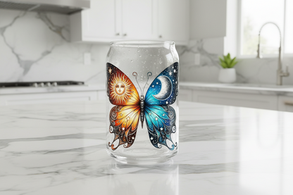 Sun & Moon Butterfly - UVDTF Decal for cups/hard surfaces sticker