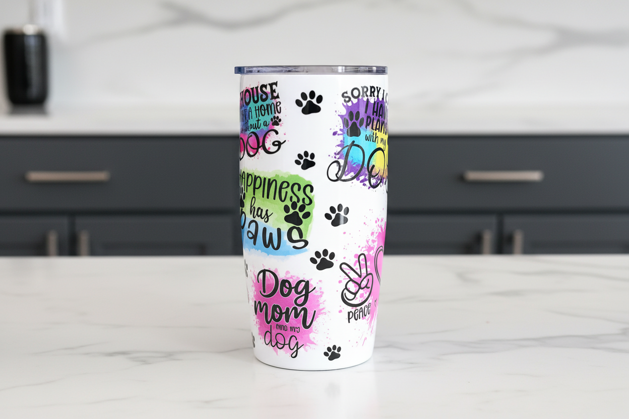 Dog Quotes - UVDTF Wrap for cups/hard surfaces sticker