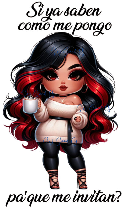 Si ya sabes como me pongo...Calcomanía UVDTF