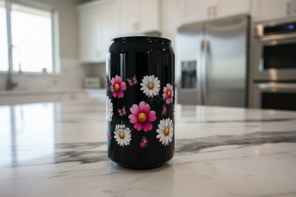 Pink & White Daisies - UVDTF Wrap for cups/hard surfaces sticker
