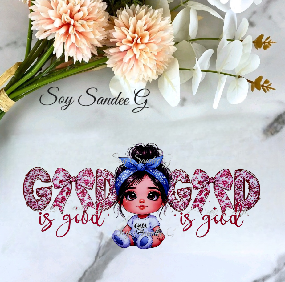 God Is Good - UVDTF Wrap for cups/hard surfaces sticker