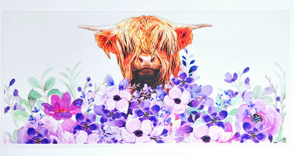 Highland Cow #6 - UVDTF Wrap for cups/hard surfaces sticker