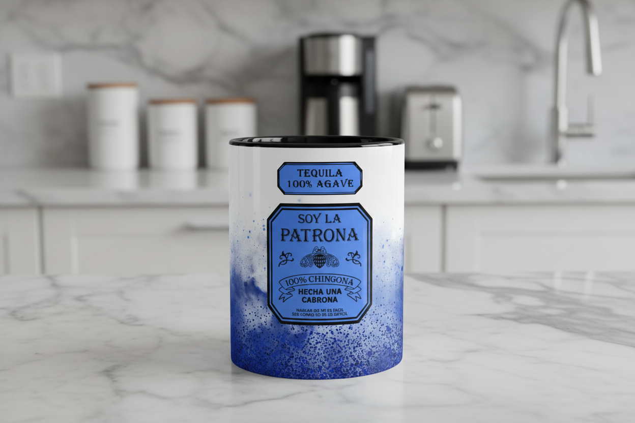 Blue Tequila UVDTF Wrap for cups/hard surfaces sticker