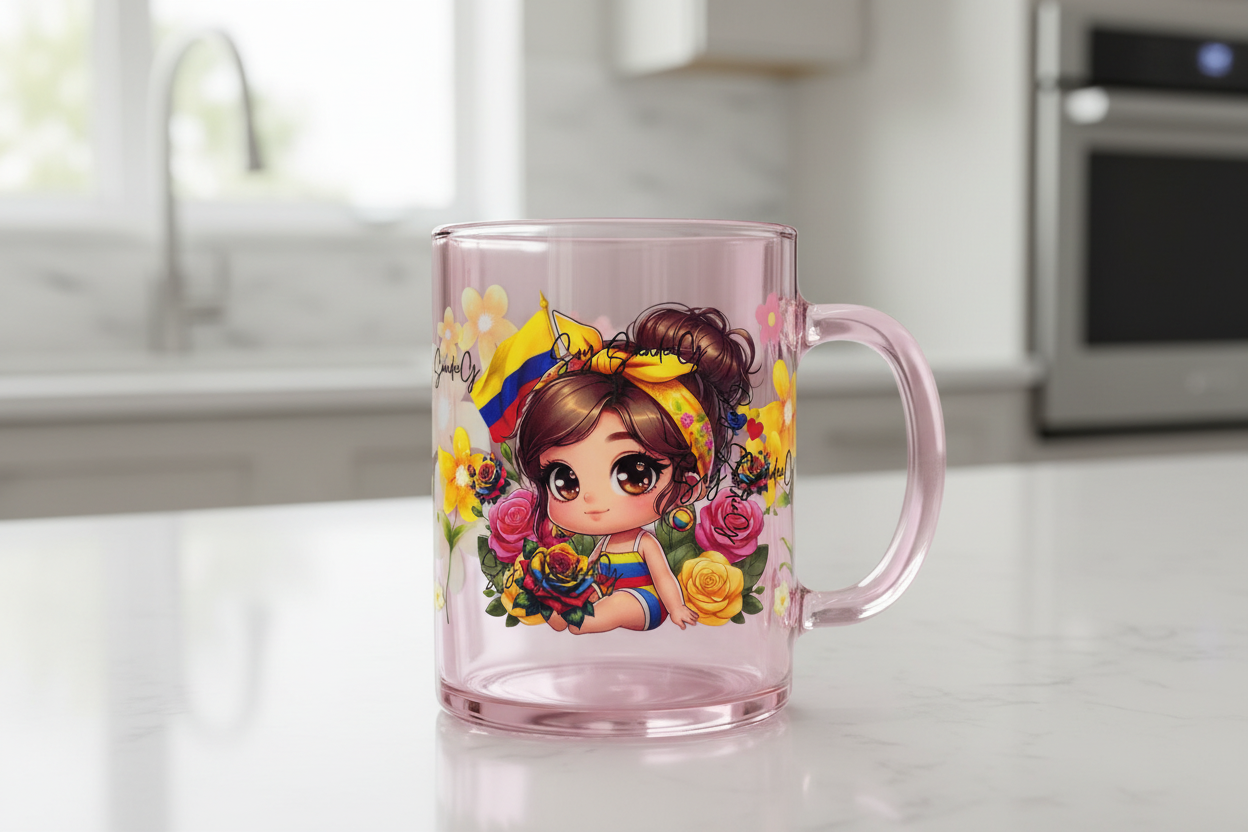 Colombia Cutie #2 - UVDTF Wrap for cups/hard surfaces sticker