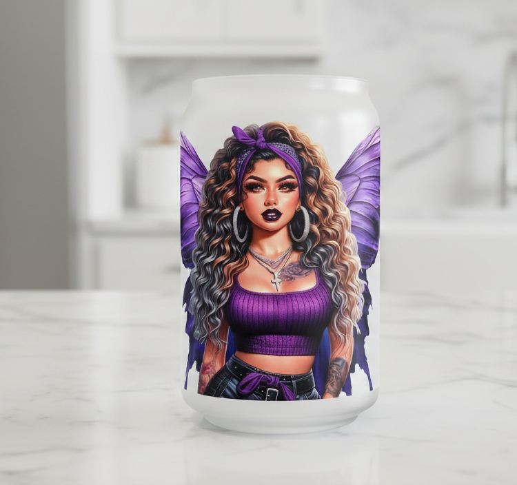Hello Gorgeous Purple - UVDTF Wrap for cups/hard surfaces sticker