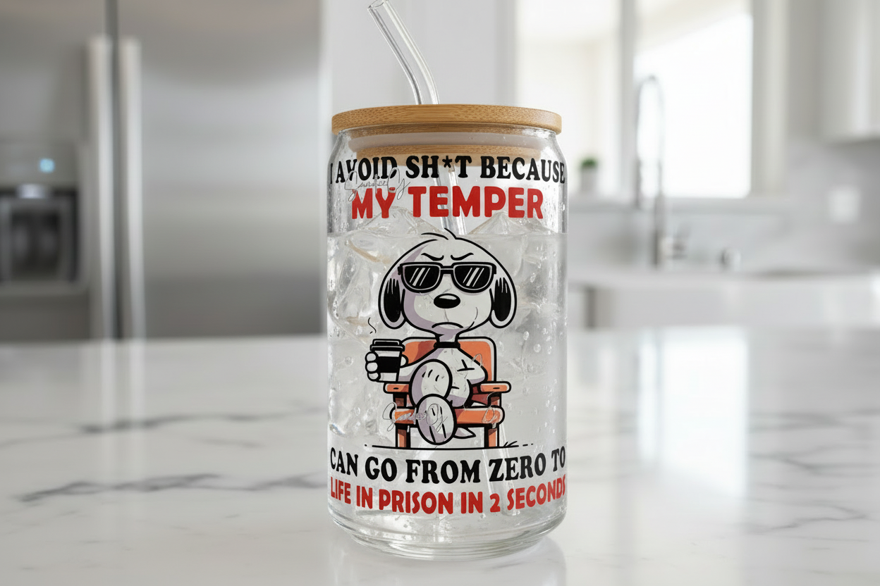 I Avoid Sh*t Because... - UVDTF decal for cups/hard surfaces sticker