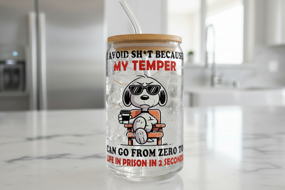 I Avoid Sh*t Because... - UVDTF decal for cups/hard surfaces sticker