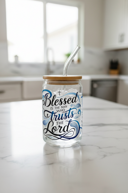 Blessed is the Man - UVDTF Wrap for cups/hard surfaces sticker