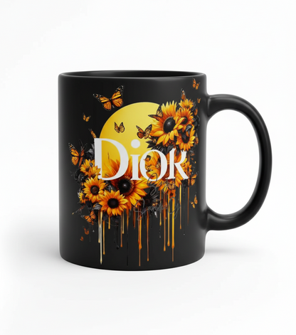 Dior Yellow Flowers - UVDTF Decal for cups/hard surfaces sticker