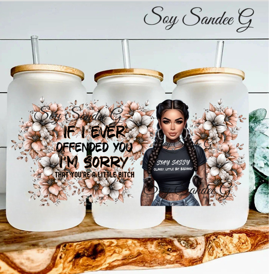 If I Ever Offended You - UVDTF Wrap for cups/hard surfaces sticker