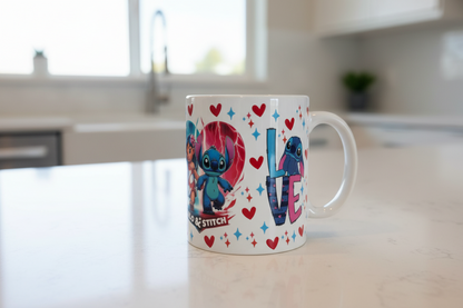 Lilo & Stich Love - UVDTF Wrap for cups/hard surfaces sticker