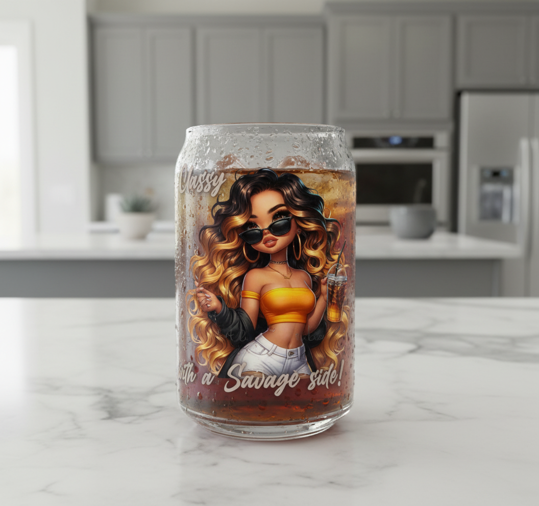 Classy with a Side of Savage - UVDTF Decal for cups/hard surfaces sticker