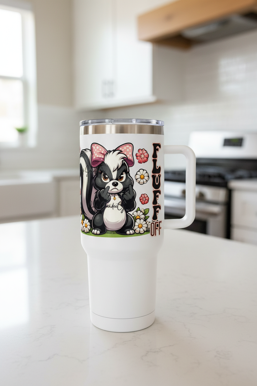 Fluff Off - UVDTF Wrap for cups/hard surfaces sticker