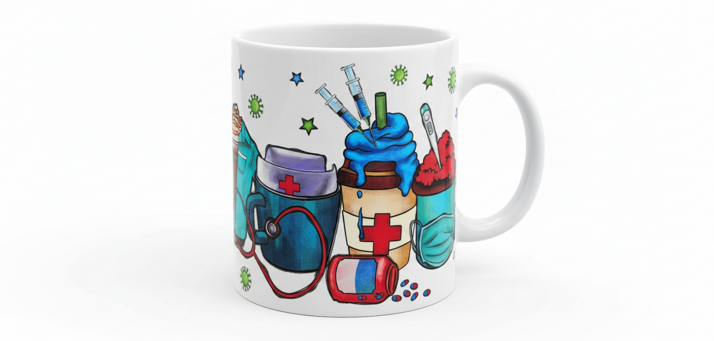 Nurse Short Cups - UVDTF Wrap for cups/ hard surfaces sticker
