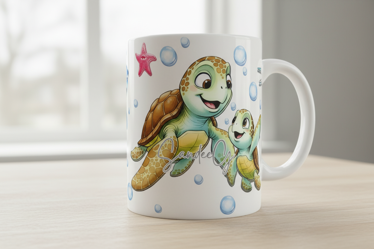 Crush Turtles - UVDTF Wrap for cups/hard surfaces sticker