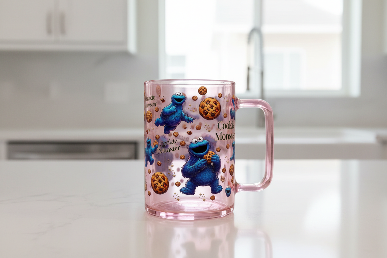 Cookie Monster - UVDTF Wrap for cups/hard surfaces sticker