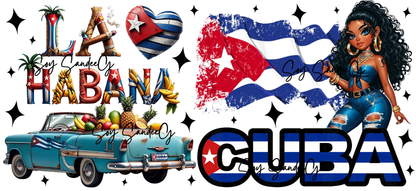 La Habana Cuba - UVDTF Wrap for cups/hard surfaces sticker