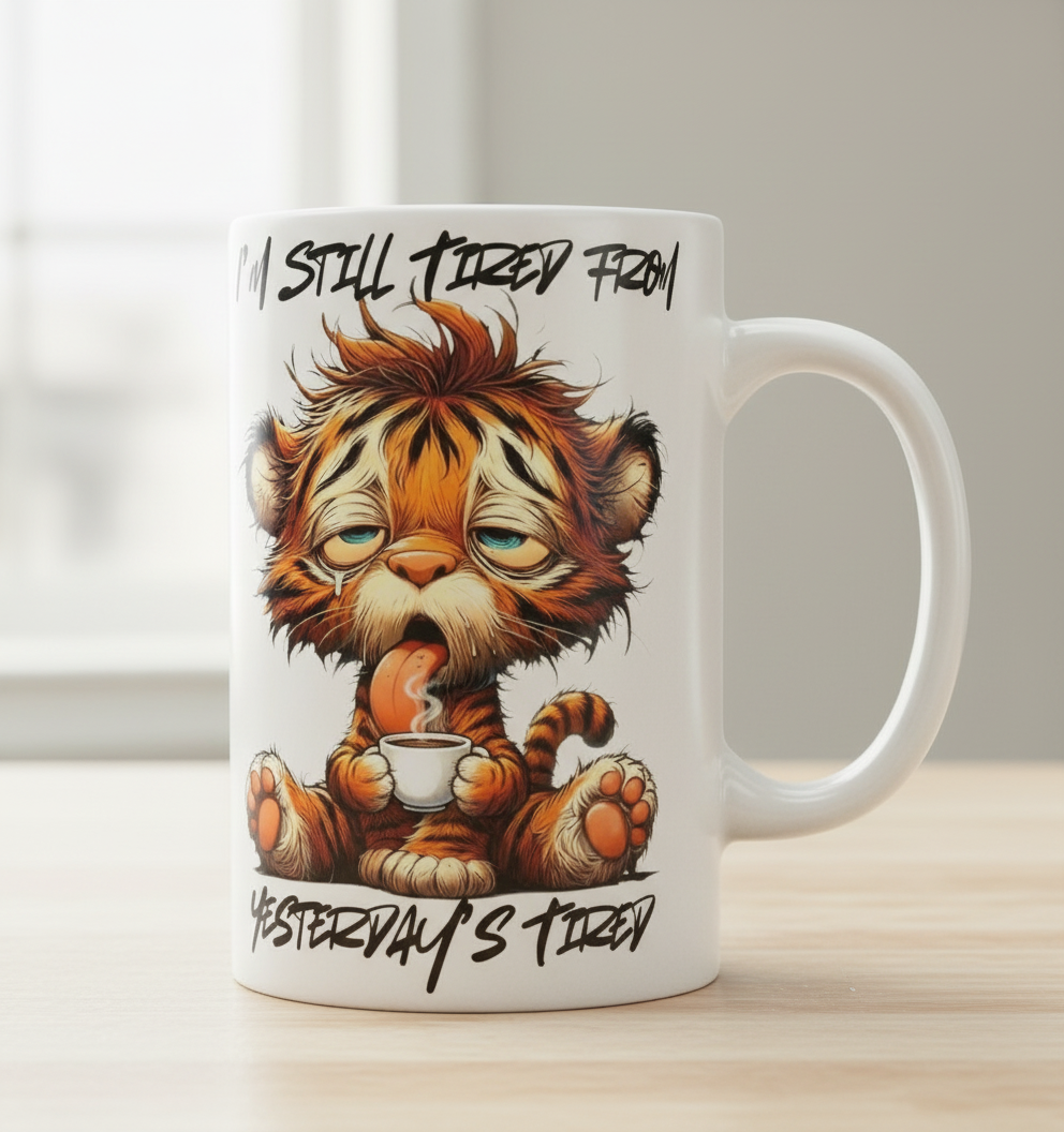 I'm Still Tired From Yesterday's Tired - UVDTF Decal for cups/hard surfaces sticker
