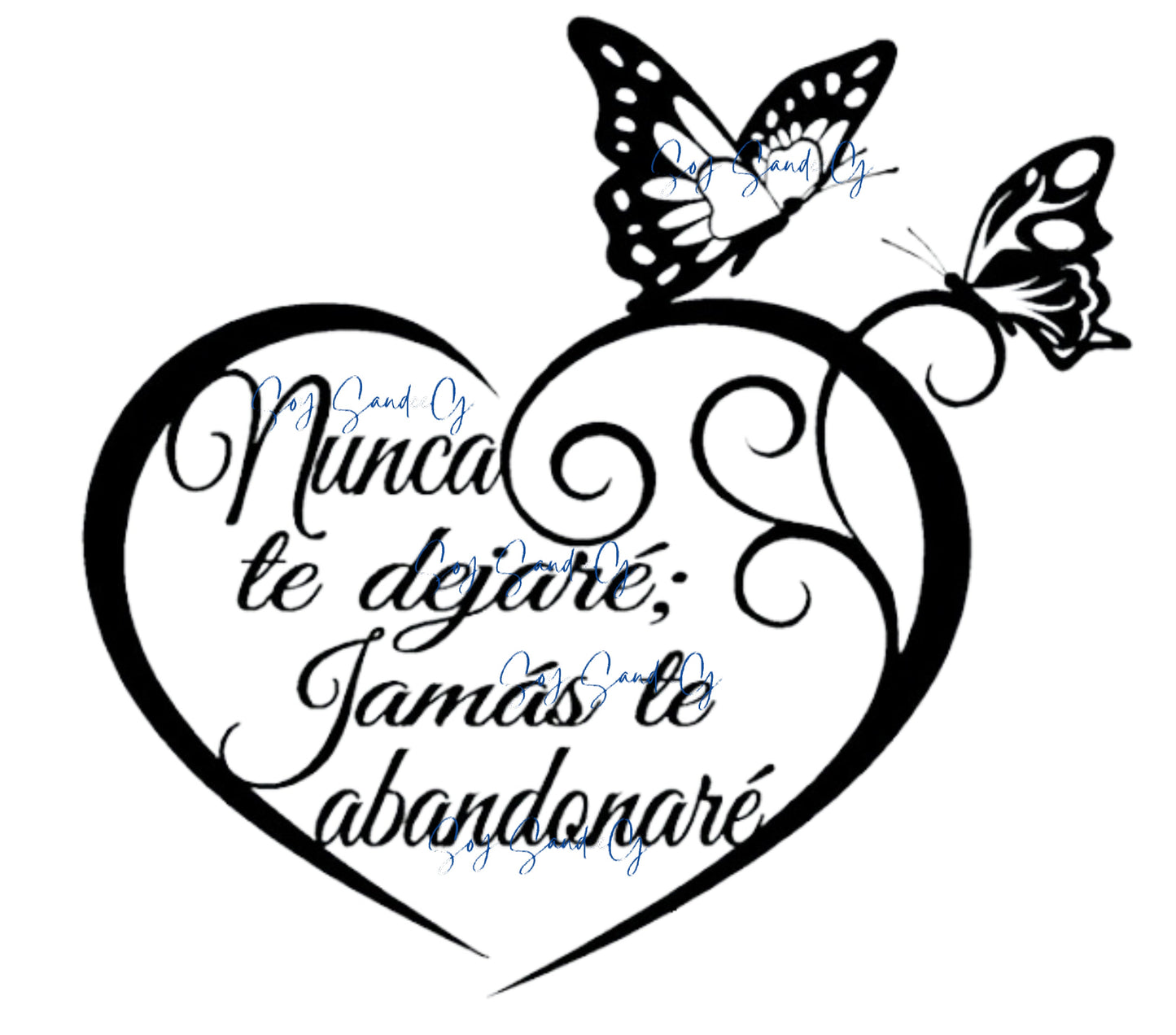 Nunca te dejaré (I'll Never Leave You) - UVDTF Decal for cups/hard surfaces sticker