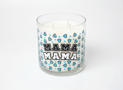 Mama Blue Hearts - UVDTF Wrap for cups/hard surfaces sticker