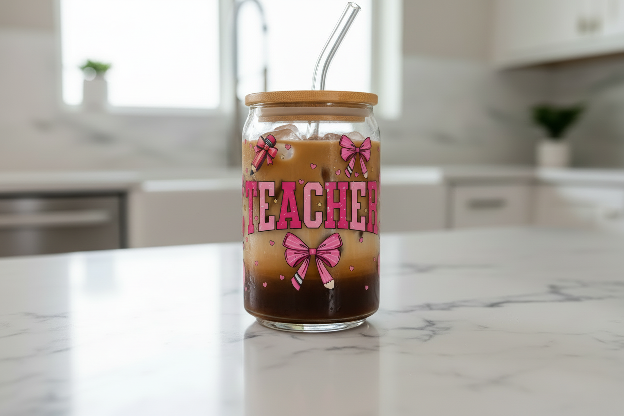 Envoltura UVDTF para maestra rosa