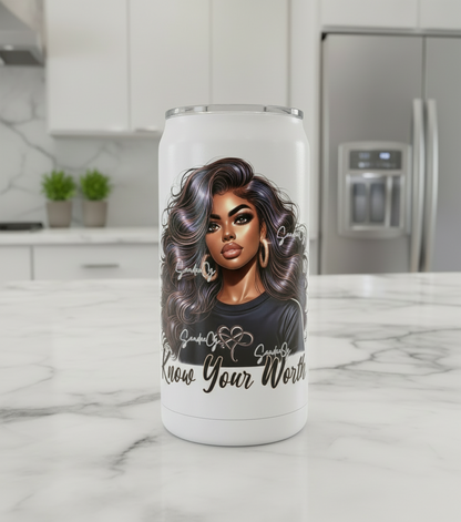 Know Your Worth - UVDTF Decal for cups/hard surfaces sticker