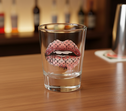 Louis Vuitton Lips (Pink) - UVDTF Decal for shotglass/hard surfaces sticker